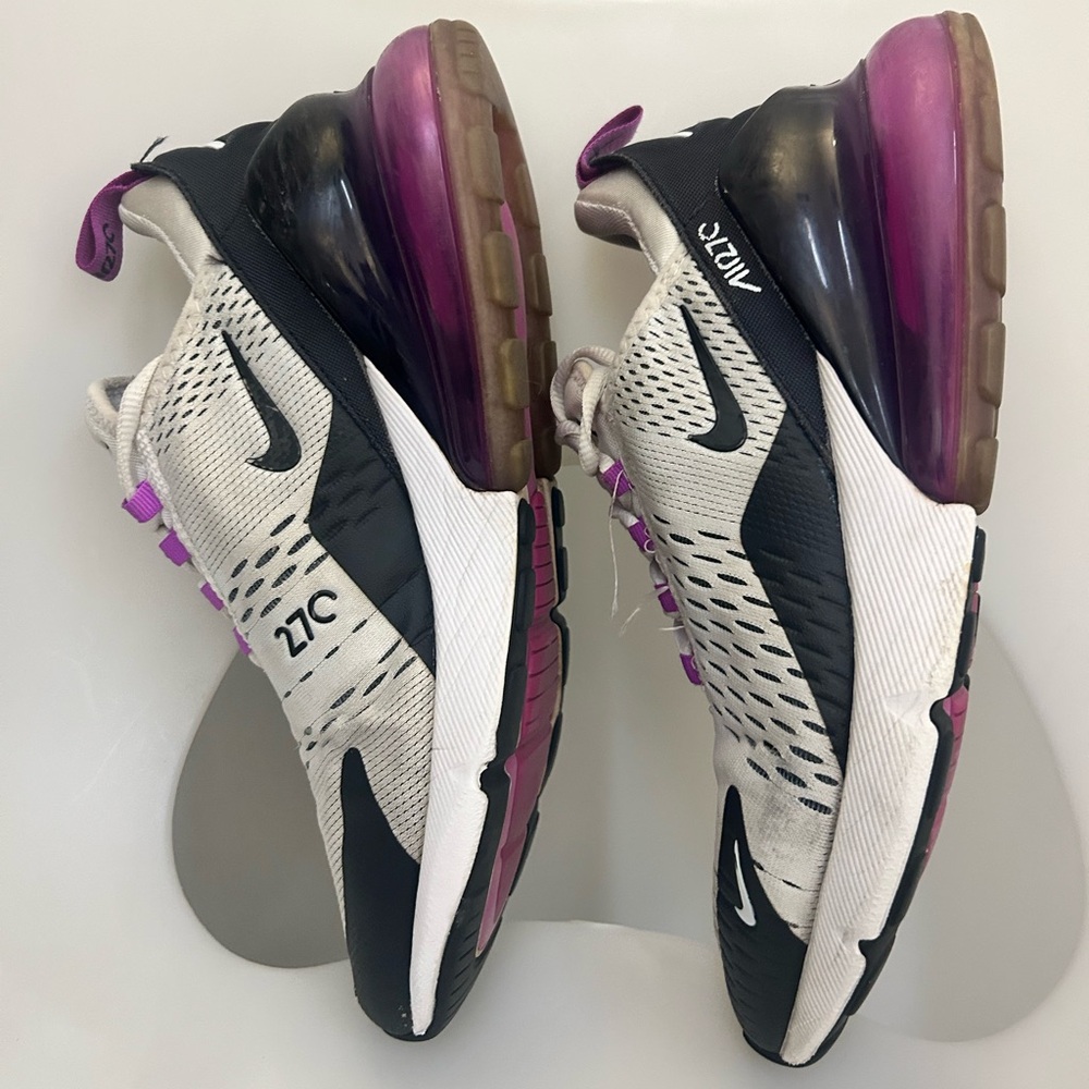 Nike Air Max 270 with Black and Purple Accents